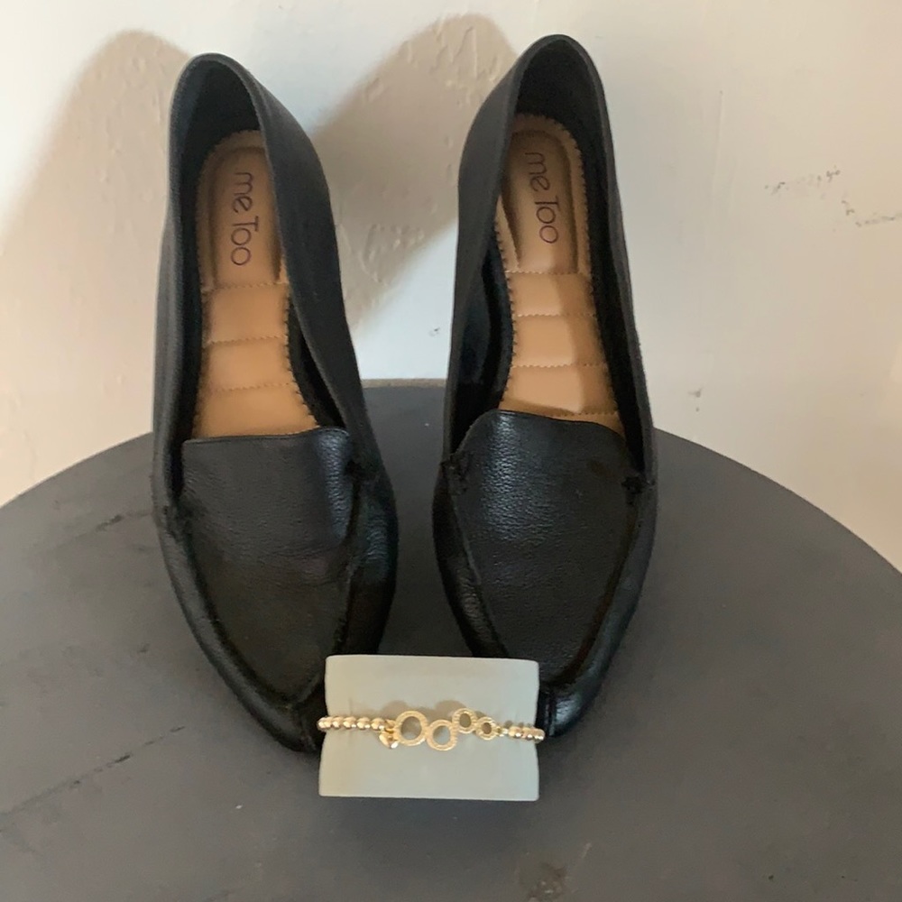 Women’s black loafer shoes